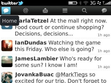 Twitter 2.0 para BlackBerry publicada oficialmente con una interfaz renovada