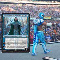 La superestrella vallecana de WWE usa cartas de Magic y Yu-Gi-Oh para crear sus atuendos