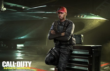 Lewis Hamilton sale en Call of Duty: Infinite Warfare. Sí, ese Lewis Hamilton
