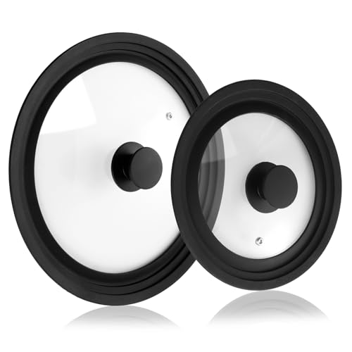 2 tapas de silicona de vidrio templado