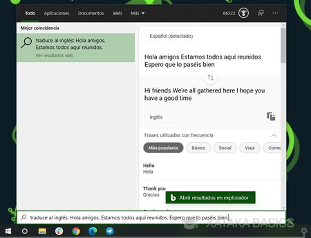 Cómo traducir frases o palabras en Windows 10 desde el menú de inicio sin  instalar nada