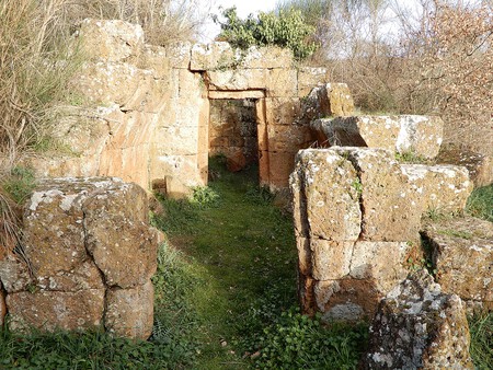 Etruscan Tomb Cuccumella Marturanum Natural Park Italy
