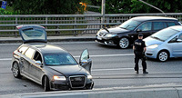 Intento fallido de robo armado en Estocolmo con un Audi RS6