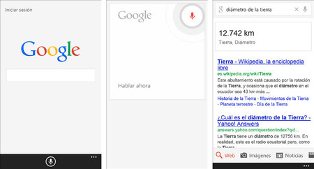 Google actualiza su aplicación de búsqueda para Windows Phone