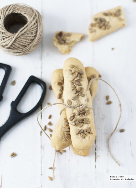 Colines de cerveza con pipas de girasol. Receta con Thermomix