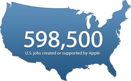 Apple actualiza su web de empleo mostrando los trabajos que ha creado en el 2012
