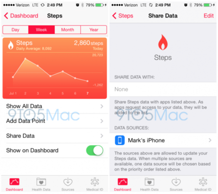 iOS 8 beta 3 ya mide nuestros pasos con el coprocesador M7 de los dispositivos iOS