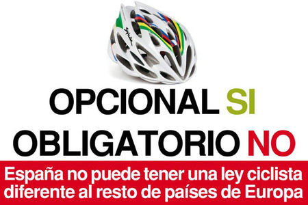 Campaña contra obligatoriedad del casco