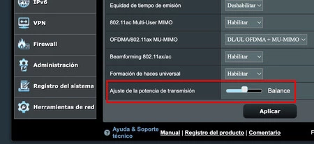 Ajuste Router Potencia Wi-Fi