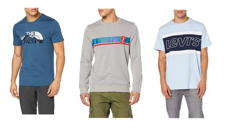 Chollos en tallas sueltas de ropa por menos de 30 euros en Amazon: camisetas The North Face o Levi's, vestidos Desigual o forros Helly Hansen