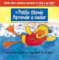 El patito Stewie aprende a nadar
