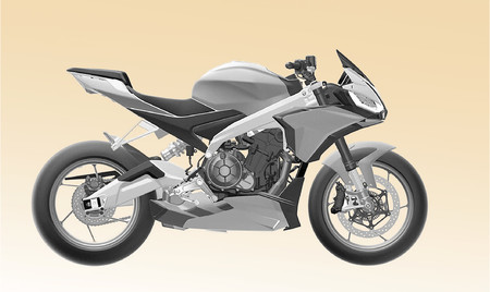 La nueva Aprilia Tuono 660 podría estar al caer si estos son los esquemas de la patente definitiva