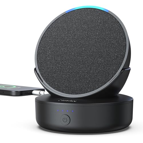 Base de Batería Recargable para Ech0 Pop - Estación de Carga Portátil (Sin Pop) Negro