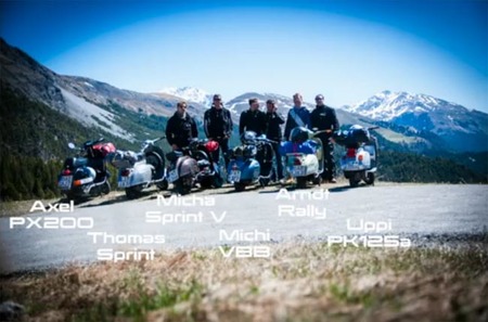 En Vespa por los Alpes, que bellos recuerdos