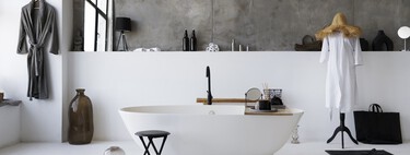 Leroy Merlin tiene la solución bonita y funcional para organizar el baño: un estante multifunción que incluye un cubo para la ropa sucia