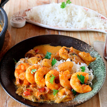 Receta de curry de langostinos: un delicioso plato de marisco, ligeramente picante