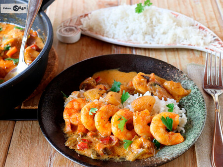 Receta de curry de langostinos: un delicioso plato de marisco, ligeramente picante