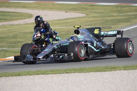 Rossi Formula 1 Mercedes Cheste 2019
