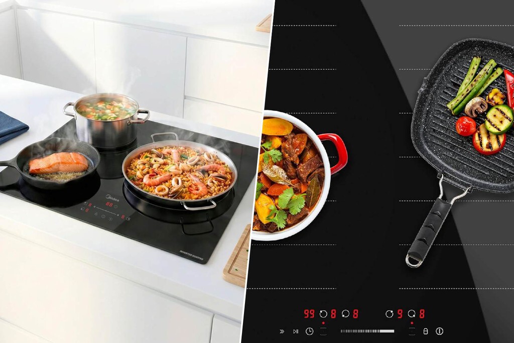 Si usas sartenes redondas, comprar una placa de inducción con zonas flexibles puede hacerte perder tiempo y dinero 