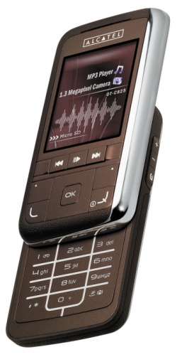 Alcatel OT-C825, cromo y efecto piel