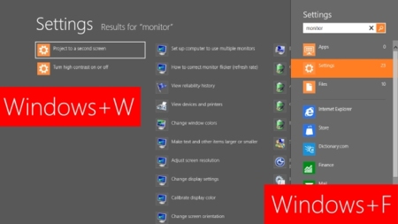 Busca en los Settings con Windows+W y en los archivos con Windows+F