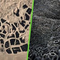 Durante años, 42 millones de neumáticos estuvieron abandonados en Kuwait. Luego, las manchas desaparecieron de las imágenes satelitales 