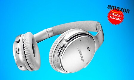 De gama alta y en color plata, los auriculares de diadema con cancelación de ruido Bose QuietComfort 35 II están a precio mínimo en Amazon por sólo 182 euros