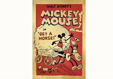 El cortometraje Get a Horse! que celebra los 85 años de Mickey Mouse es extraordinario