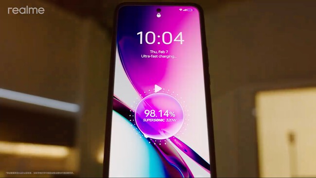 Carga rápida 320W Realme