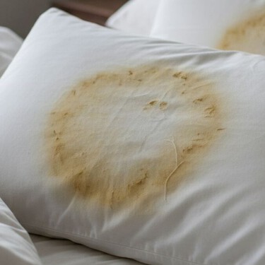 Cómo quitar las manchas amarillas de las almohadas con una mezcla casera que las deja suaves, como nuevas y sin tallar
