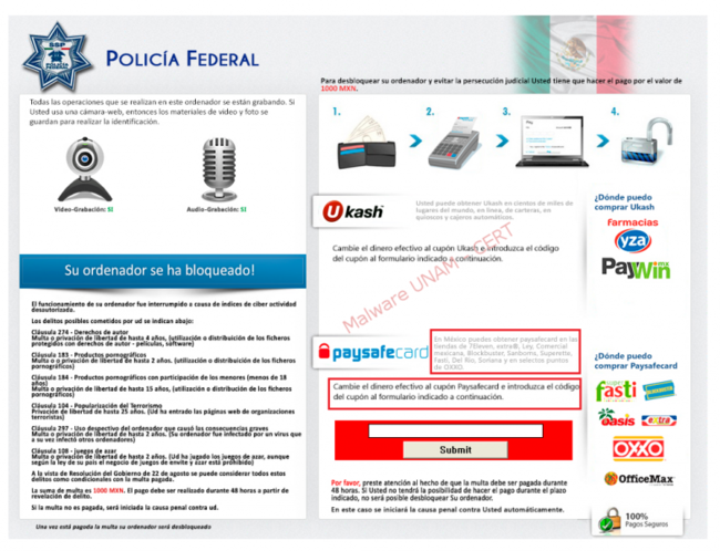 Ransomware Policia