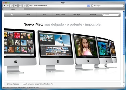 La web española de Apple ya tiene el diseño actualizado