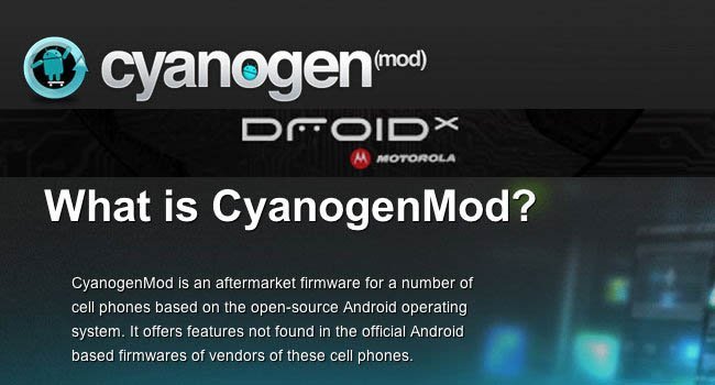 Cyanogenmod Droid X
