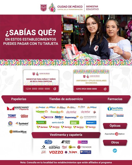 Tarjeta útiles escolares 2025