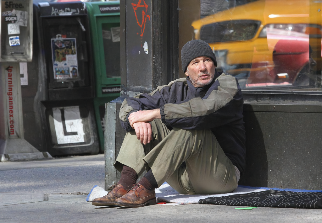 El día que Richard Gere caminó por la calle como una persona sin hogar y descubrió lo que realmente piensa la gente . Noticias en tiempo real