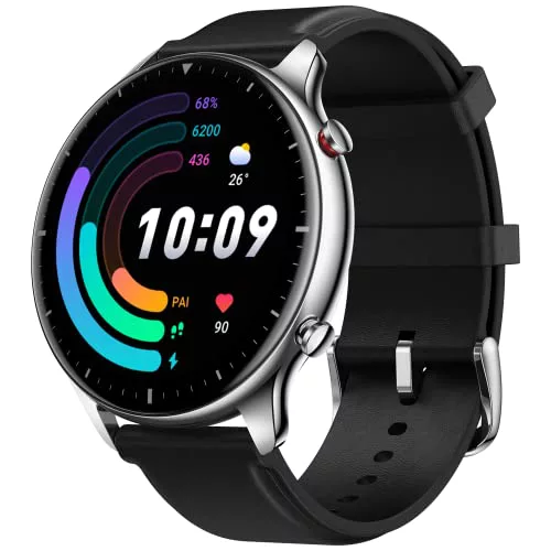 Amazfit GTR 2 スマートウォッチ Bluetooth コール 90 + スポーツモード アクティビティトラッカー 心拍数 SpO2 モニター 音楽ストレージ 3 GB Alexa 内蔵、カラー ステンレススチール