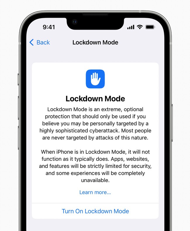 ios 16 modo aislamiento
