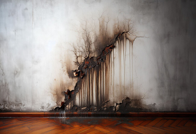 Humedad en la pared