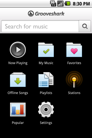 Grooveshark lanza una nueva actualización para Android con acceso a nuestros favoritos