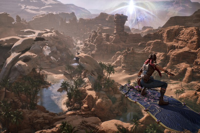 Combates épicos, jefes colosales y un mundo de fantasía vibrante. Una de las grandes sorpresas de la noche es un nuevo juego inspirado en Arabia