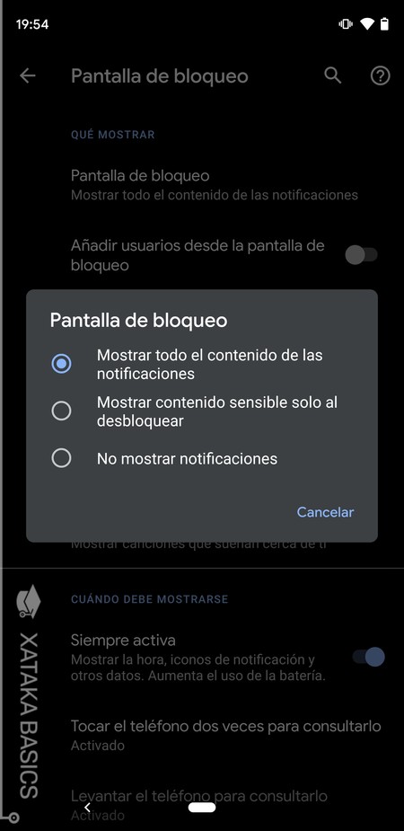 Elige En Pantalla De Bloqueo