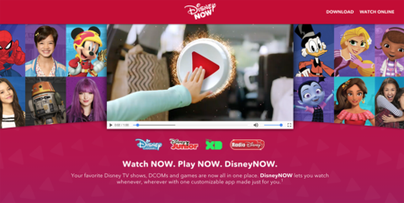 DisneyNow es el nombre de la app para acceder de forma unificada al contenido en streaming de Disney