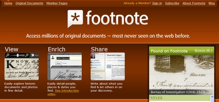 Footnote, documentación social