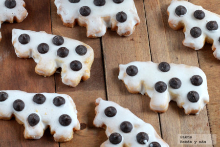 Receta de galletas de vacas lecheras para hacer con los niños