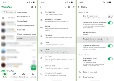 Capturas Whatsapp Ruta Transcripcion