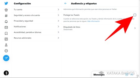 Cómo poner el perfil de Twitter privado