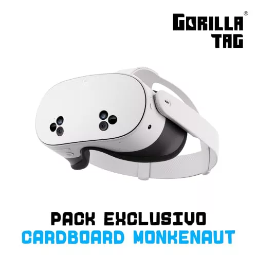 Meta Quest 3S 128 GB | Realidad Virtual sin Cables — Pack Gorilla Tag Cardboard Monkenaut — Exclusivo de Amazon