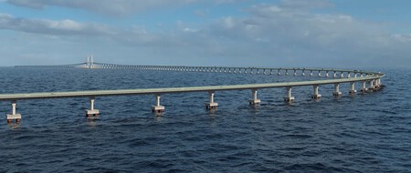 Projeção virtual da Ponte Salvador-Itaparica