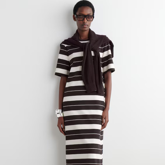 VESTIDO-CAMISETA MIDI DE ALGODÓN