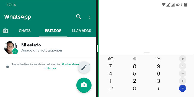 Pantalladivididaandroid
